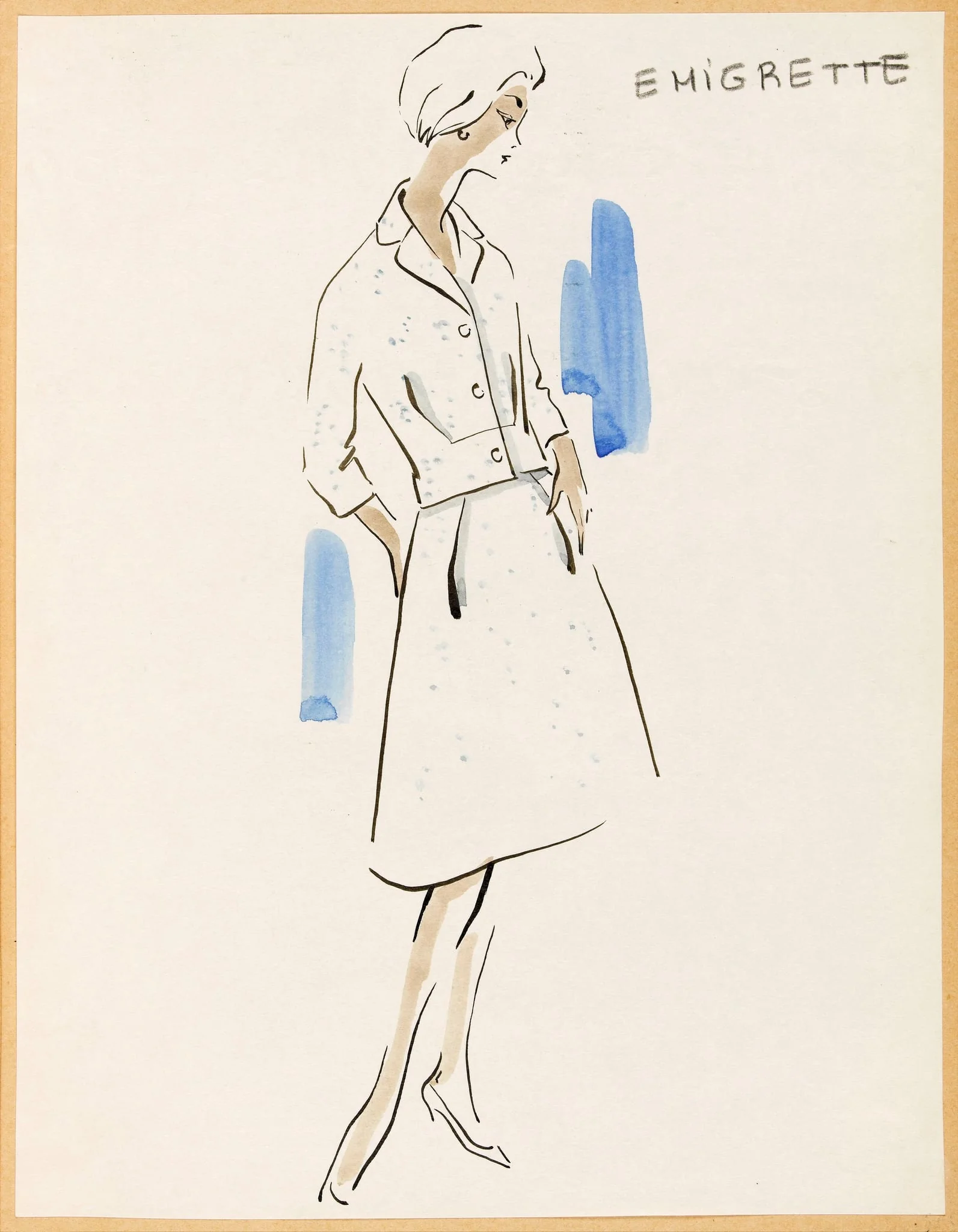 Emigrette, by Marie-Louise Carven, 1957