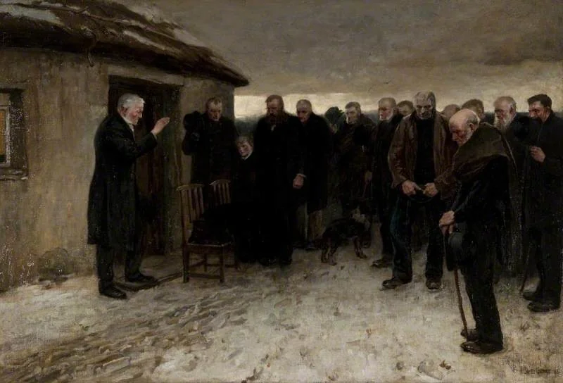 A Funeral Service in the Highlands