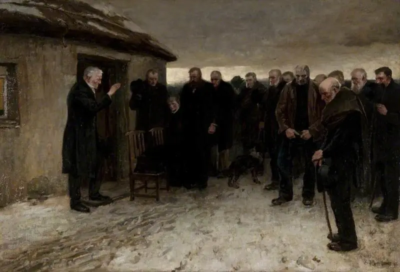 A Funeral Service in the Highlands