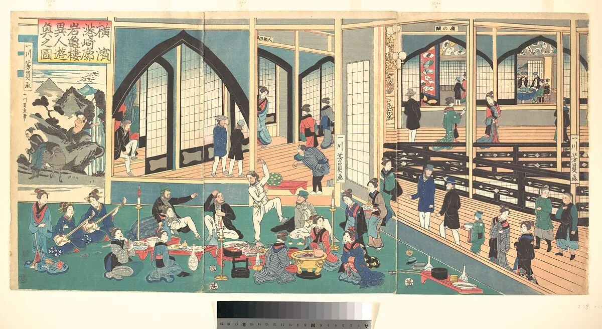 Untitled, by Utagawa Yoshikazu, ink, 1861