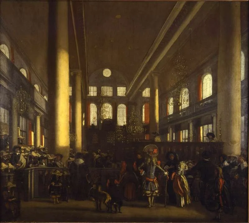 Interior of the Synagogue in Amsterdam