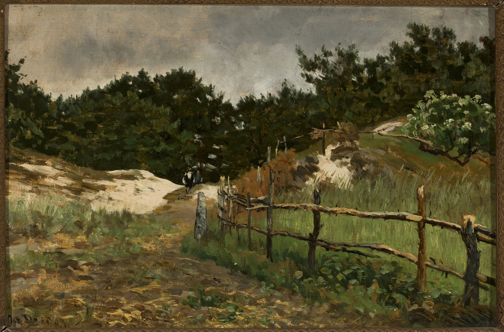 Landscape with forest and hills
