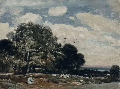 Landscape with Shepherd and Flock