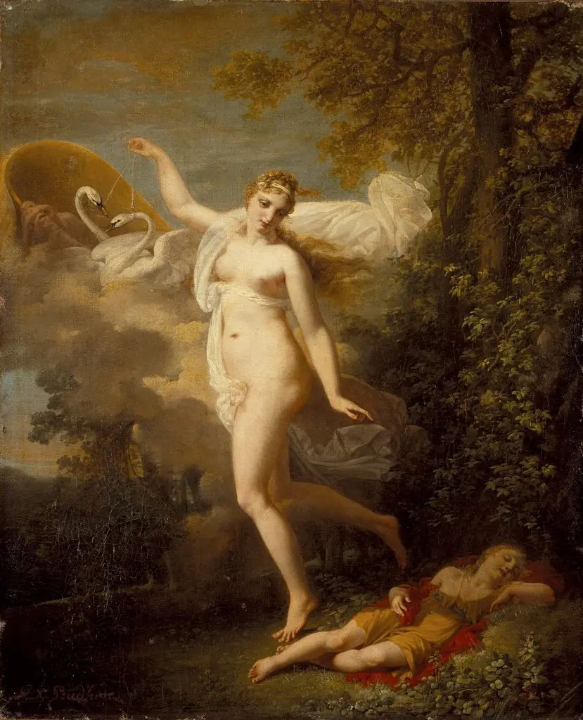 Venus and a Sleeping Cupid