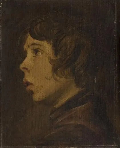 Portrait of a Boy facing Left