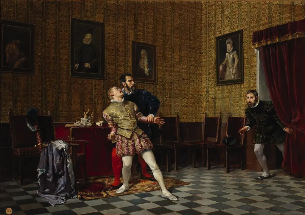 Prince Don Carlos and the Duke of Alba