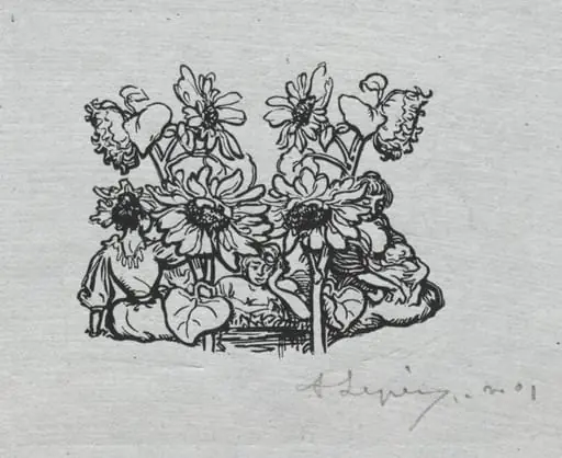 Paris Almanac, 1897:  Tail-piece, Summer