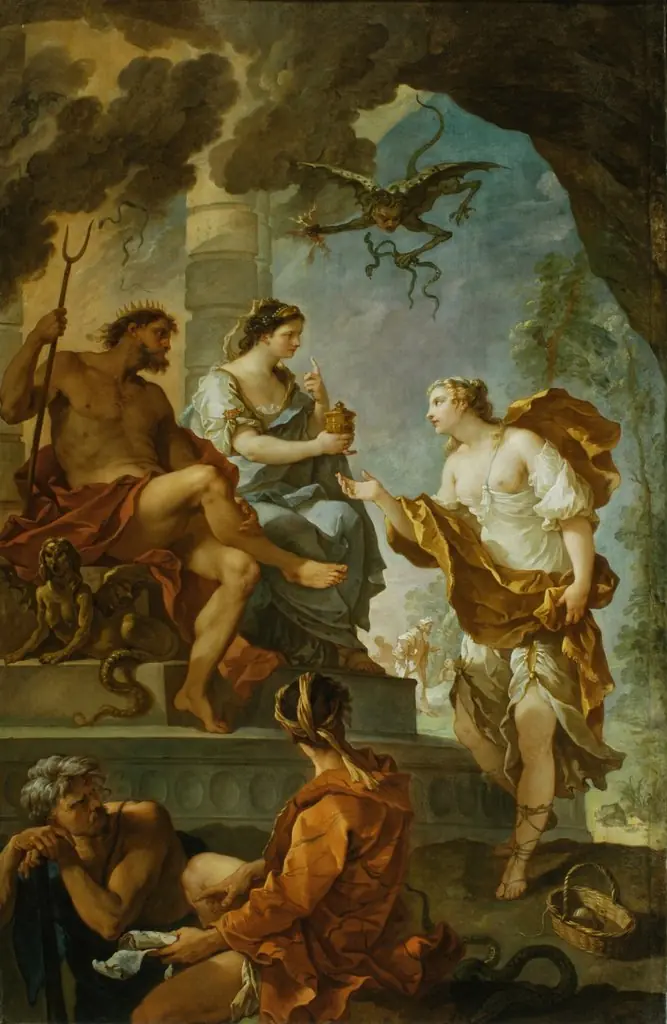 Psyche Obtaining the Elixir of Beauty from Proserpine
