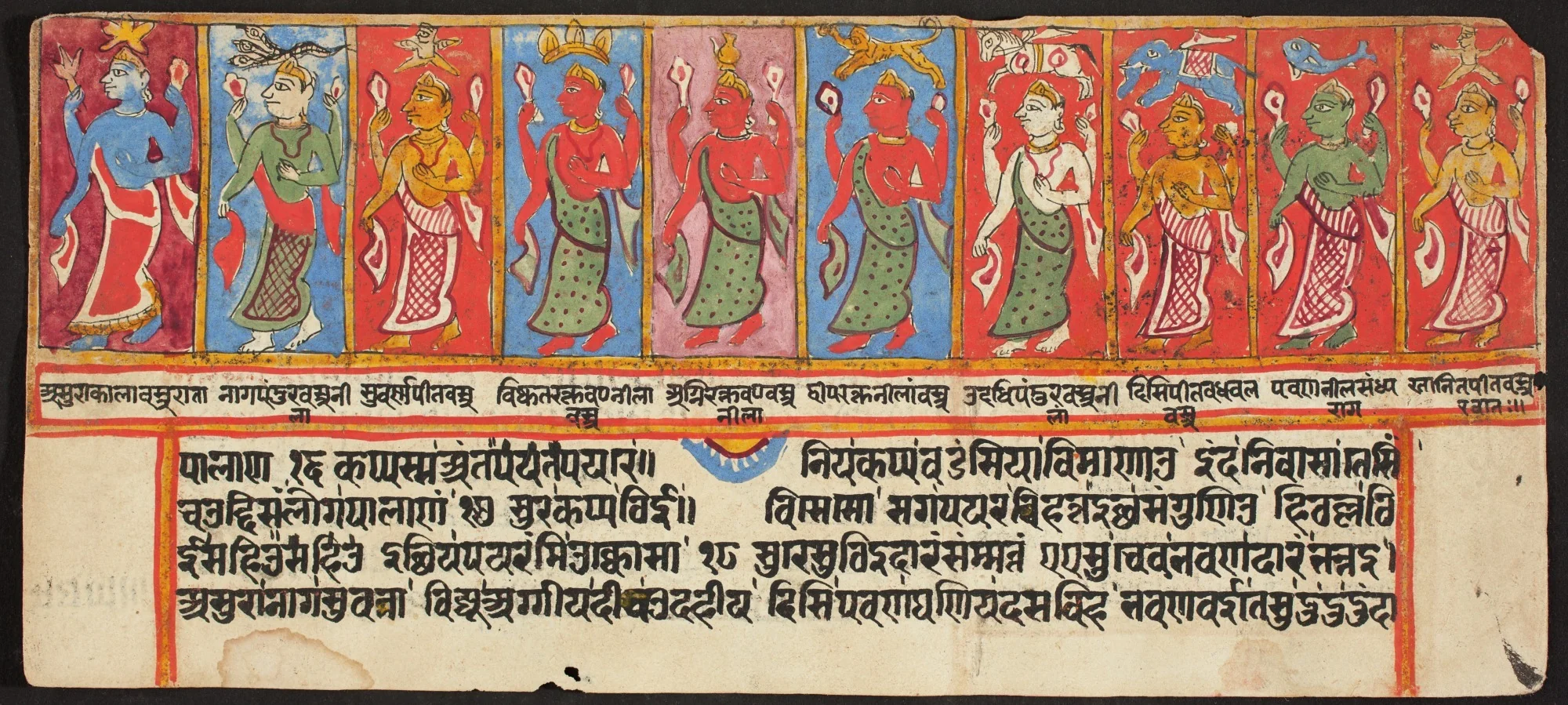 Tantric Manuscript "Sangrahani Sutra", by Unknown, unspecified