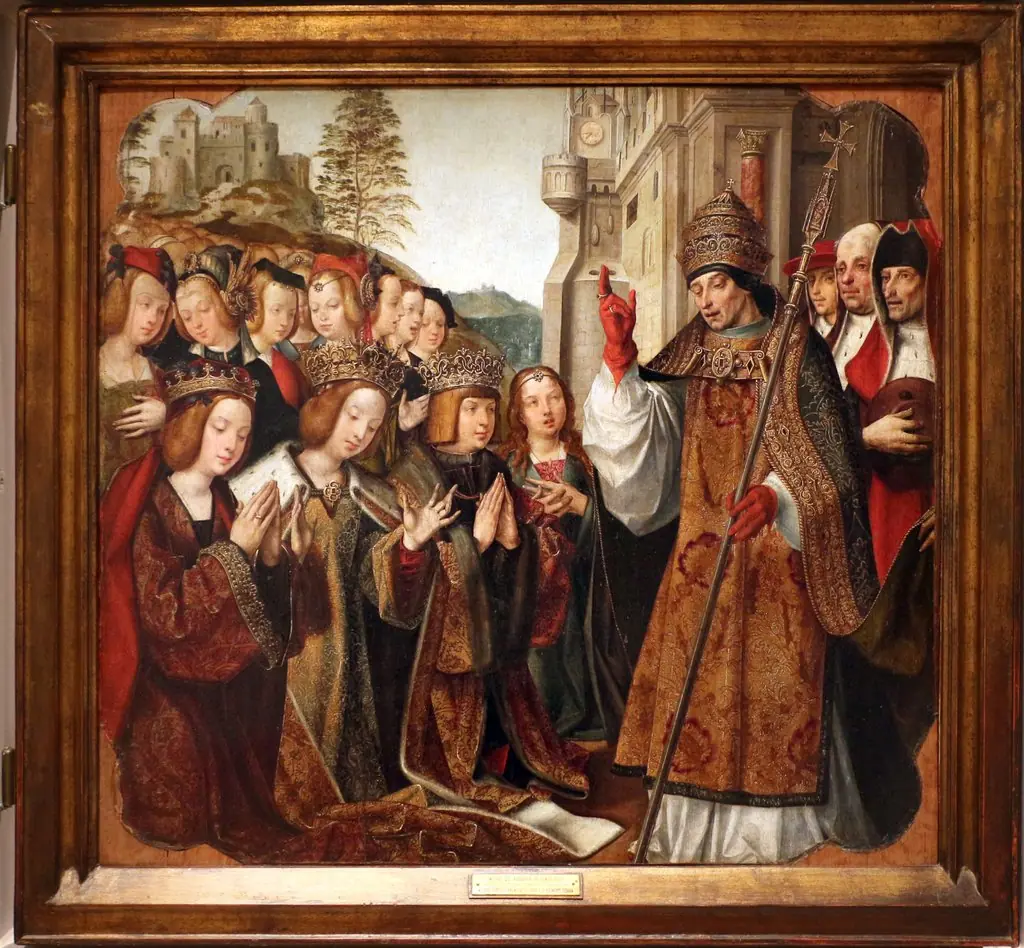Blessing of Saint Auta by Pope Siricius