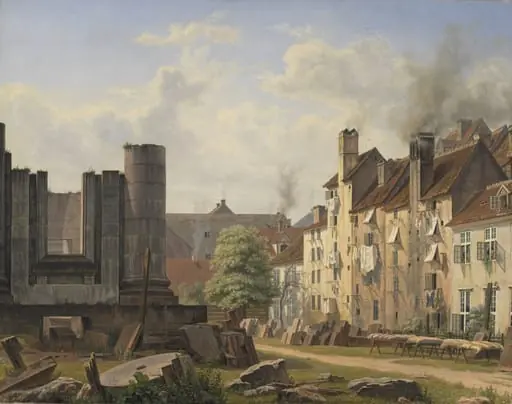 View of the Marble Square with the Ruins of the Uncompleted Frederik's Church