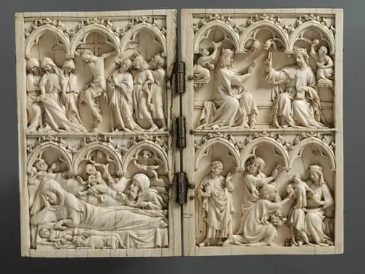 The Nativity, the Adoration of the Magi, the Crucifixion and the Coronation of the Virgin