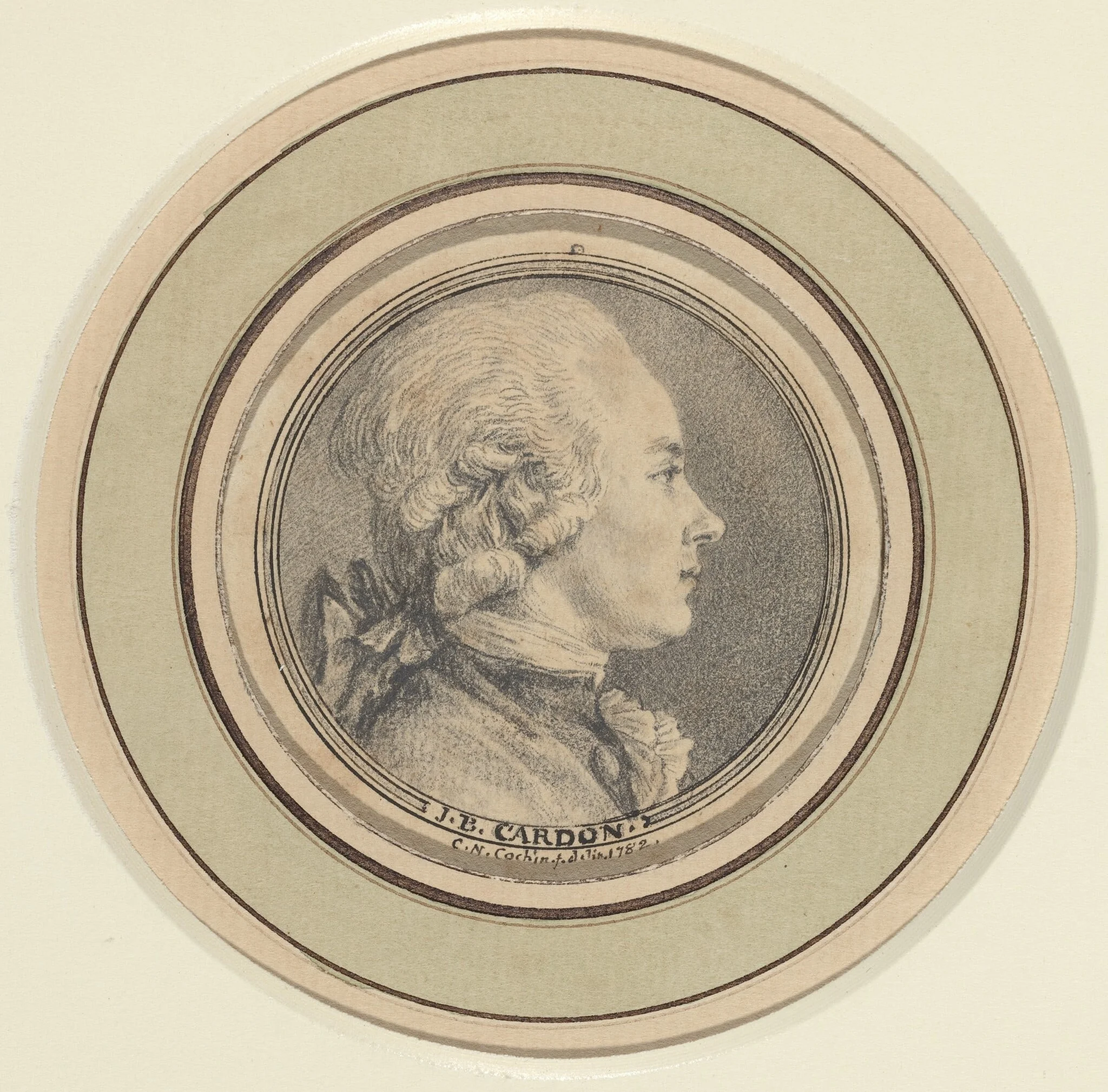 J.B. Cardon, by Charles-Nicolas Cochin II, chalk, 1782