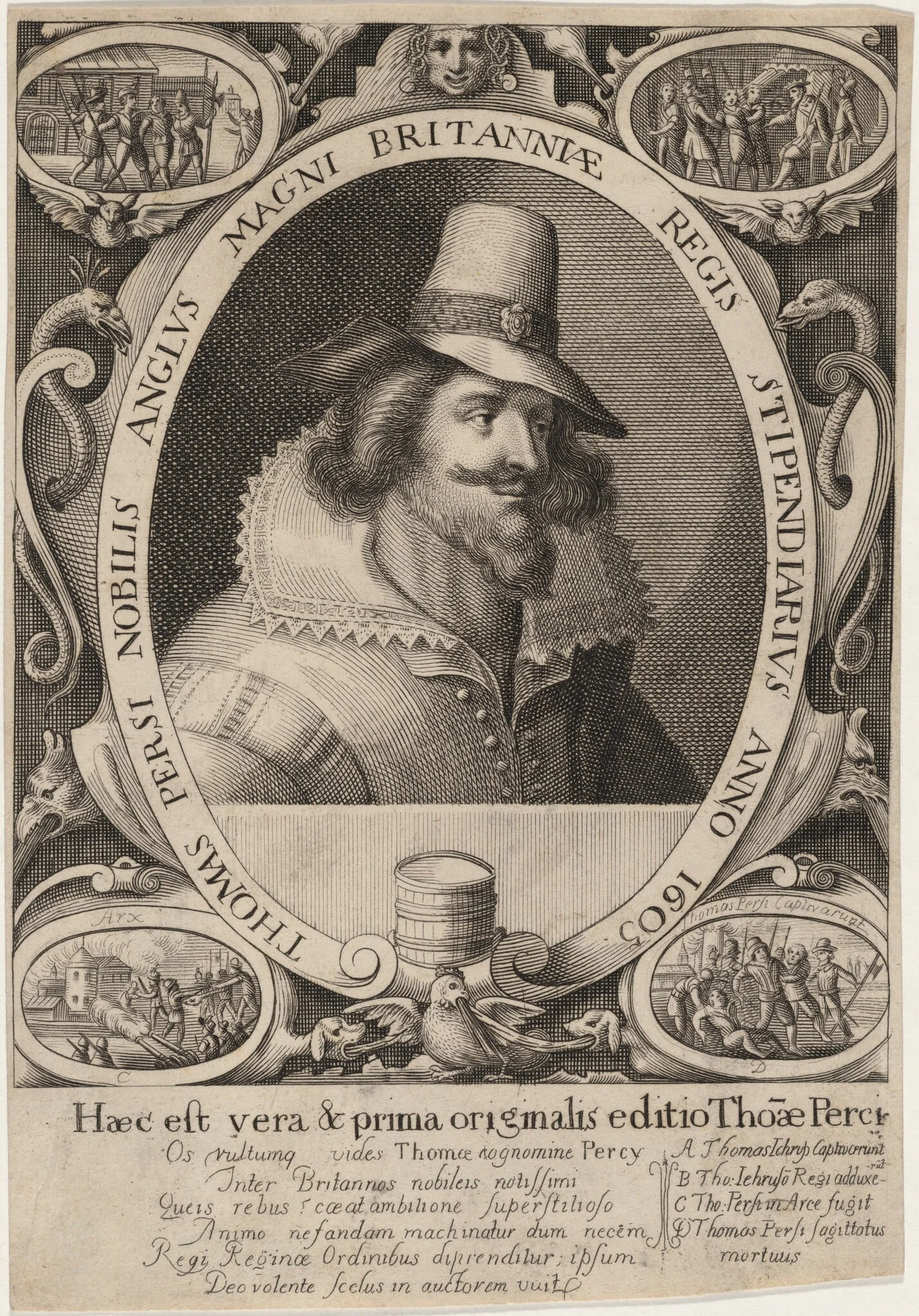 Thomas Percy, by Unknown 19th Century, 1605