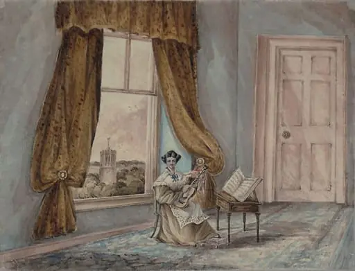 View of the Sitting Room, Woodton Hall, Norfolk