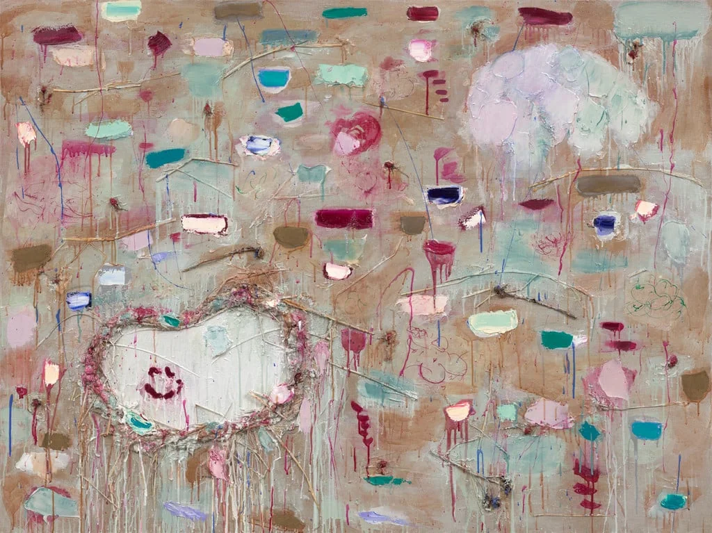 Untitled, by Joan Snyder, oil, 2023