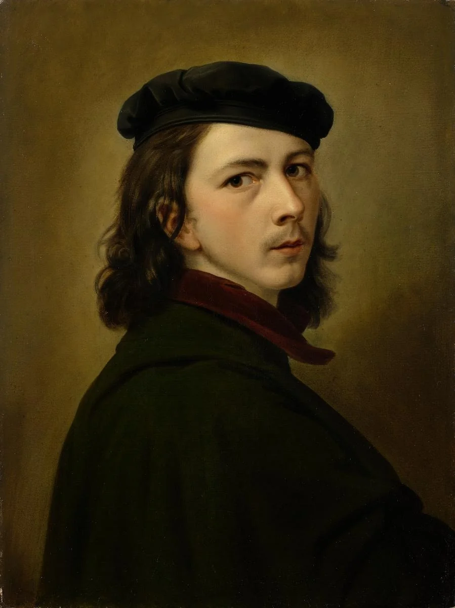 Selbstbildnis, by Daniel Albert Freudweiler, oil, 1820