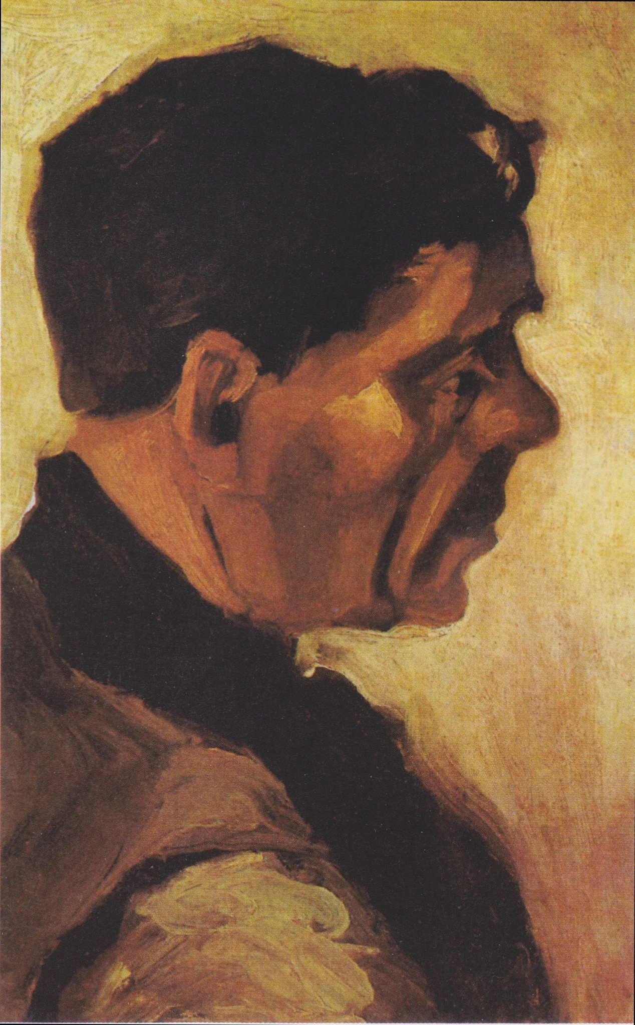 Head of a Man, by Vincent van Gogh, oil, 1893
