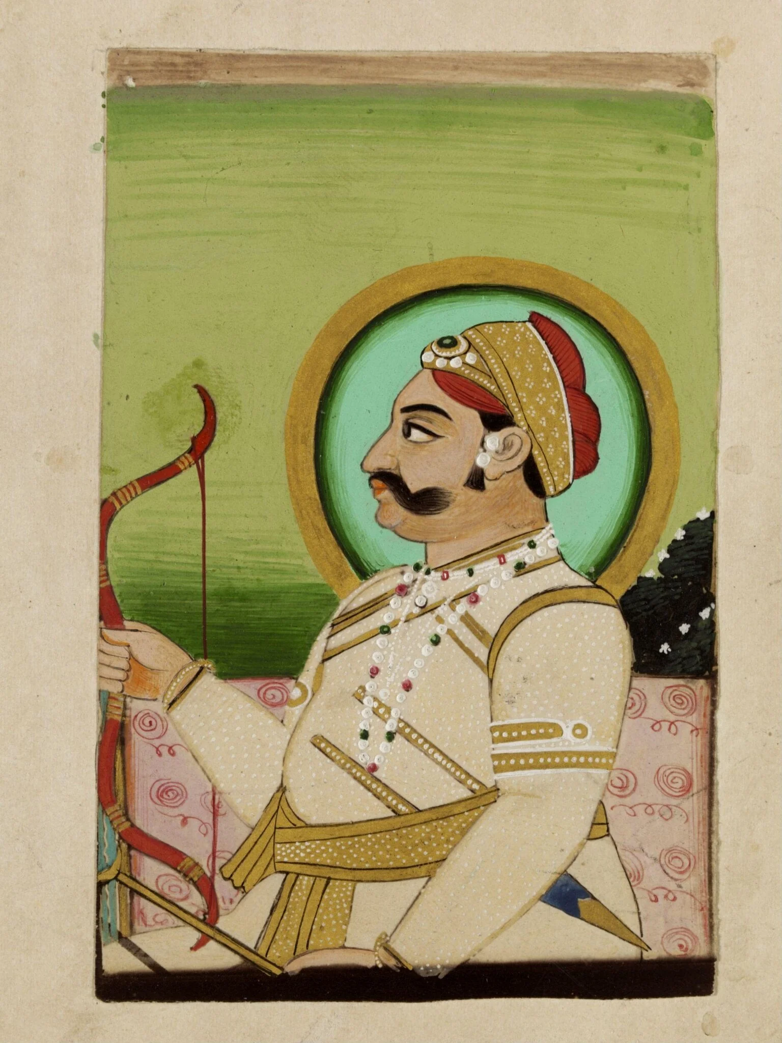 Maharao Akheraj, by Unknown, paint, 1890