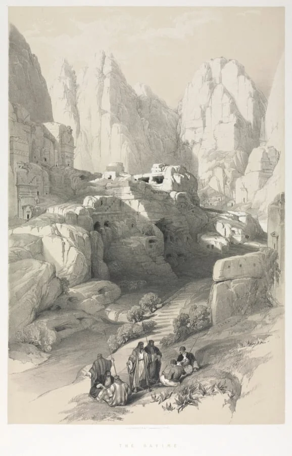 The Holy Land, Syria, Idumea, Arabia, Egypt & Nubia: Petra, by Louis Haghe, 1842