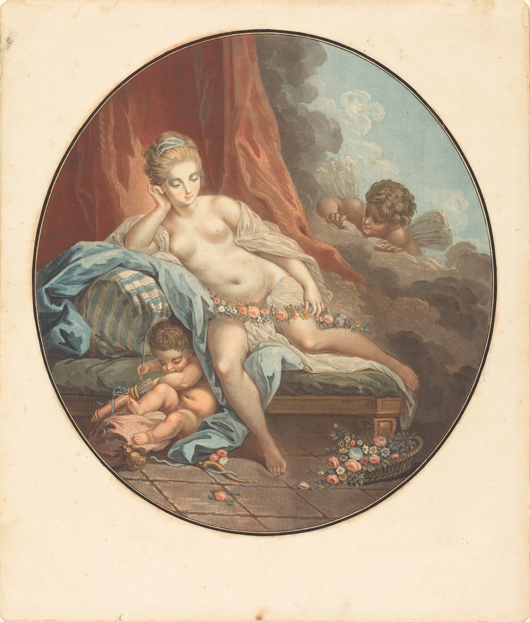 Venus en reflection, by Jean-François Janinet, ink, 1783