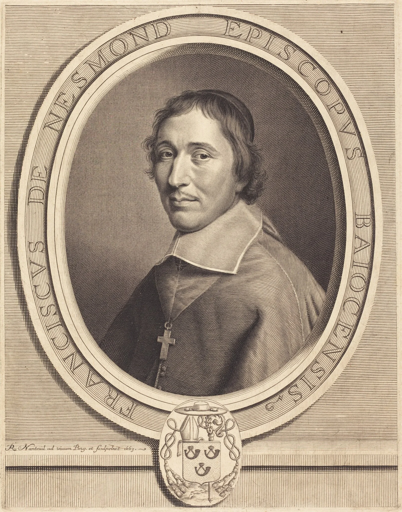 Francois de Nesmond, by Robert Nanteuil, ink, 1663