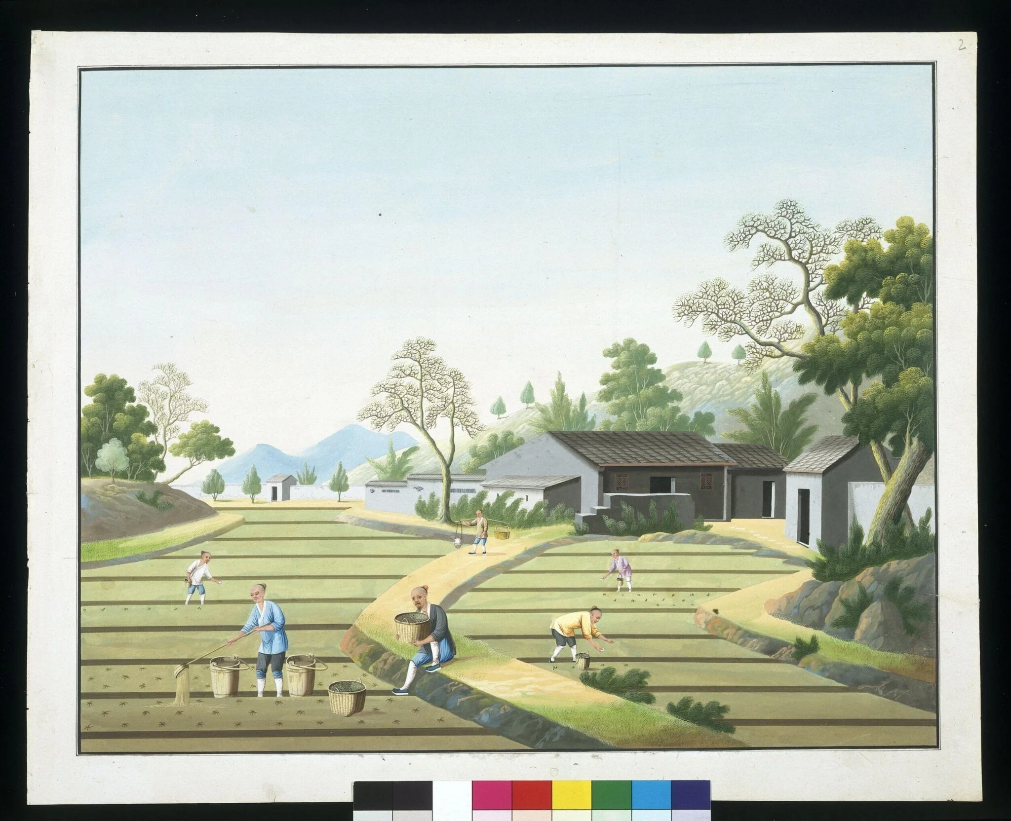 Sowing Seeds, by Unknown, paint, 1800