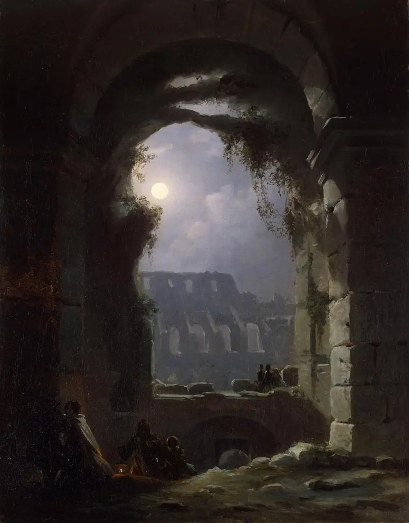 View of the Colosseum by Night