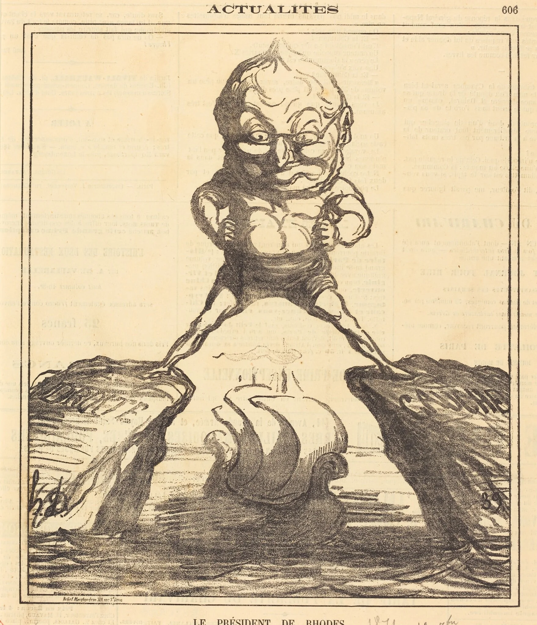 Le Président de Rhodes, by Honoré Daumier, 1871