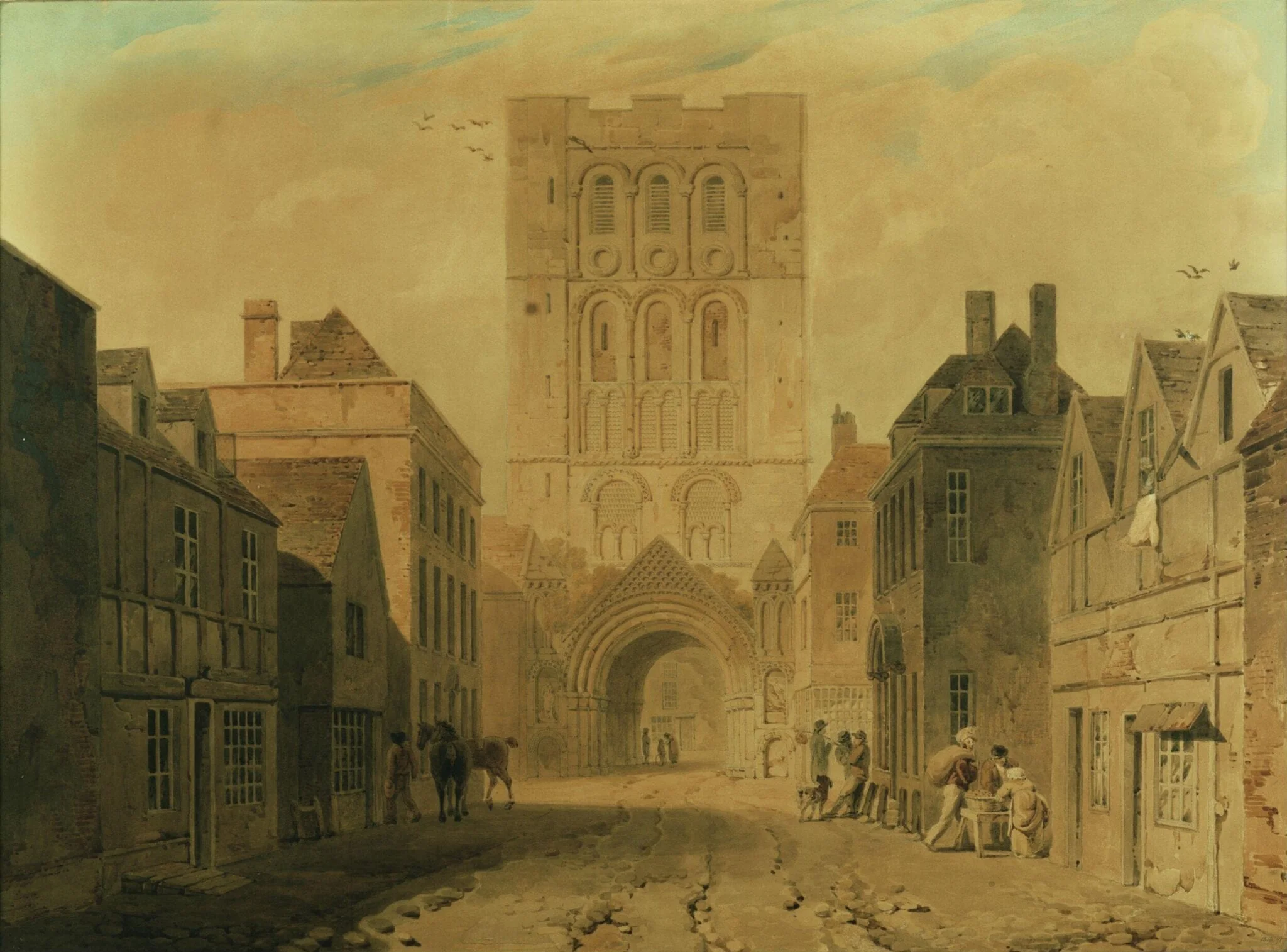 Norman tower at Bury St. Edmunds