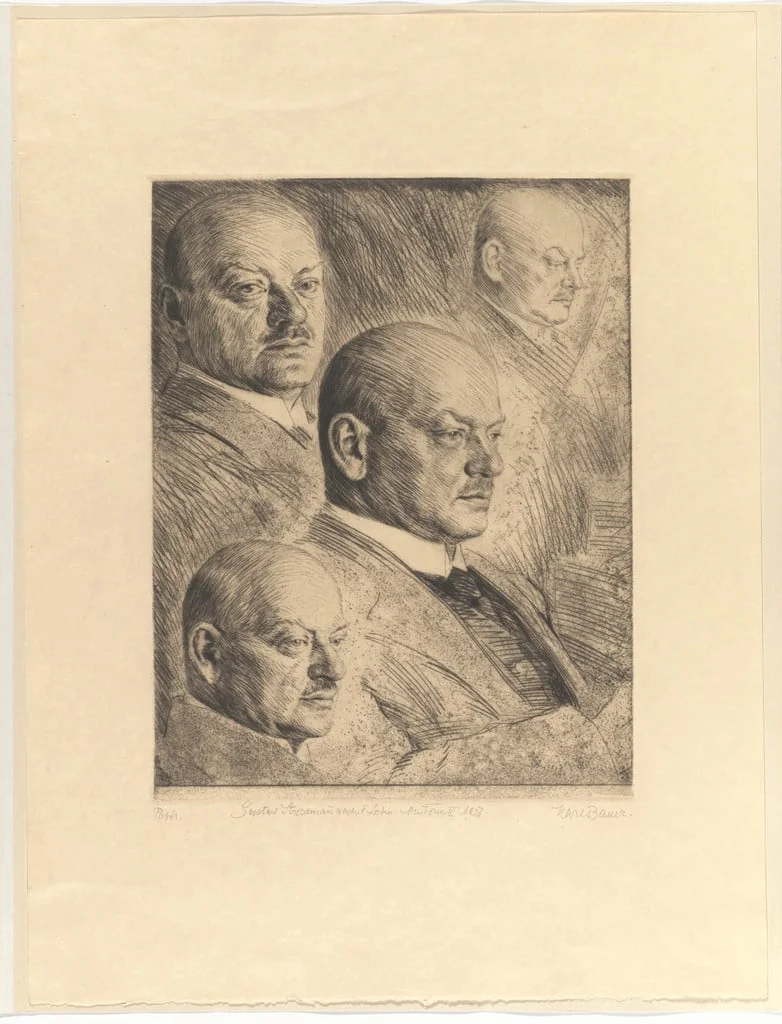 Untitled, by Karl Bauer, ink, 1928