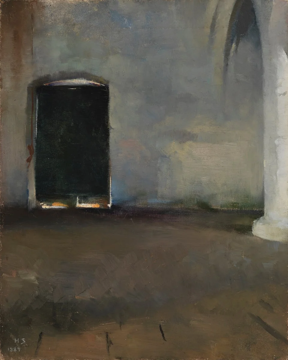 Ovi (Vanha luostarinsali), by Helene Schjerfbeck, unspecified
