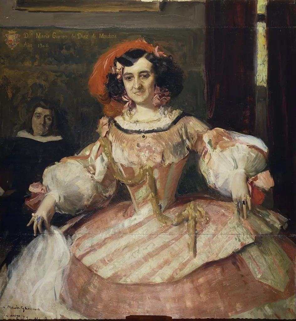 La actriz María Guerrero como «La dama boba»