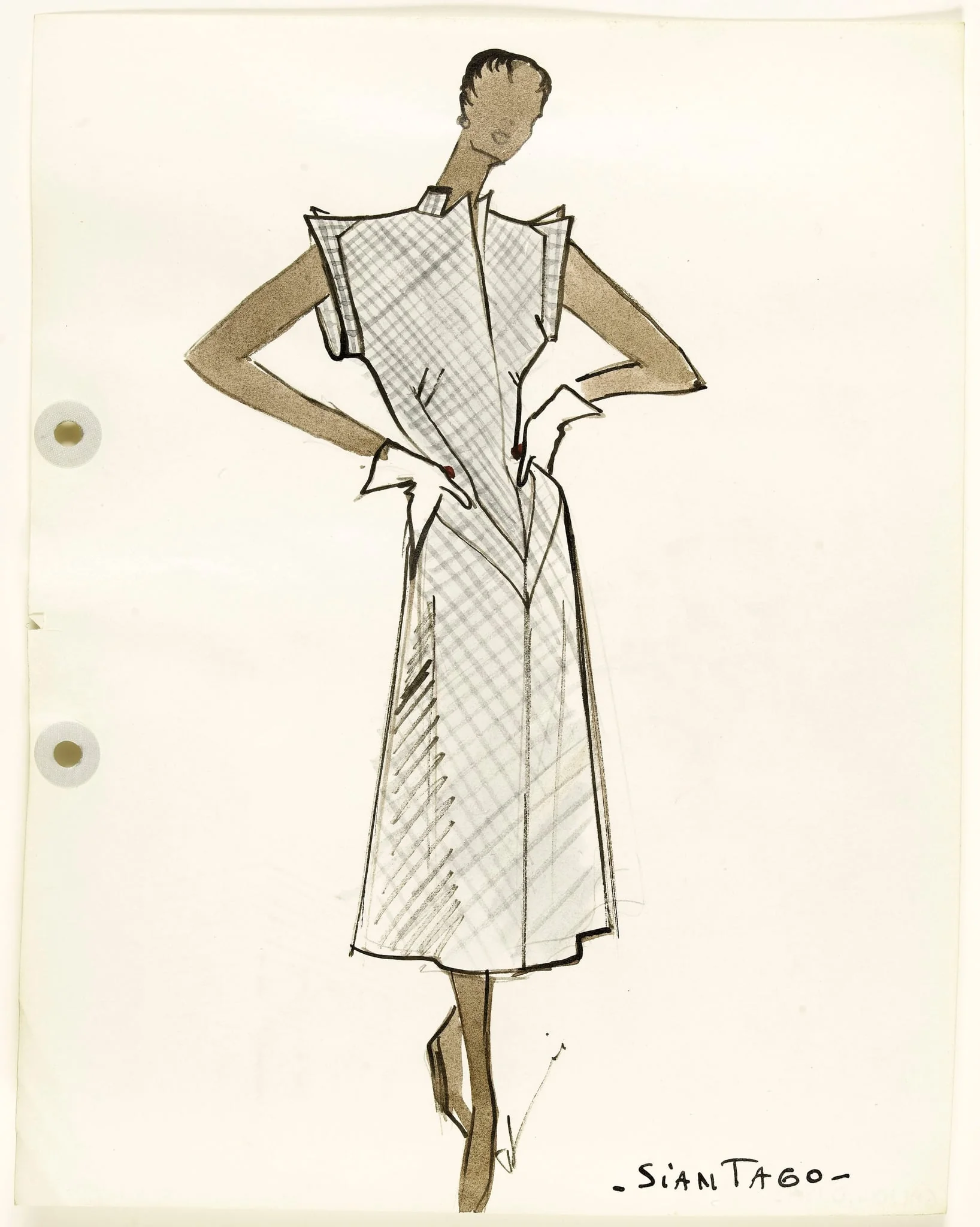 'Siantago', by Marie-Louise Carven, 1951