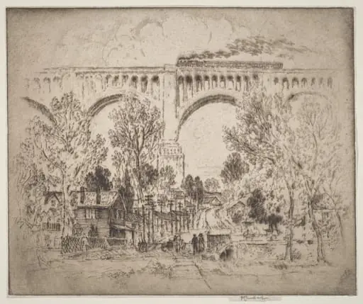 The Viaduct, D., L. & W. at Nicholson, Pa.