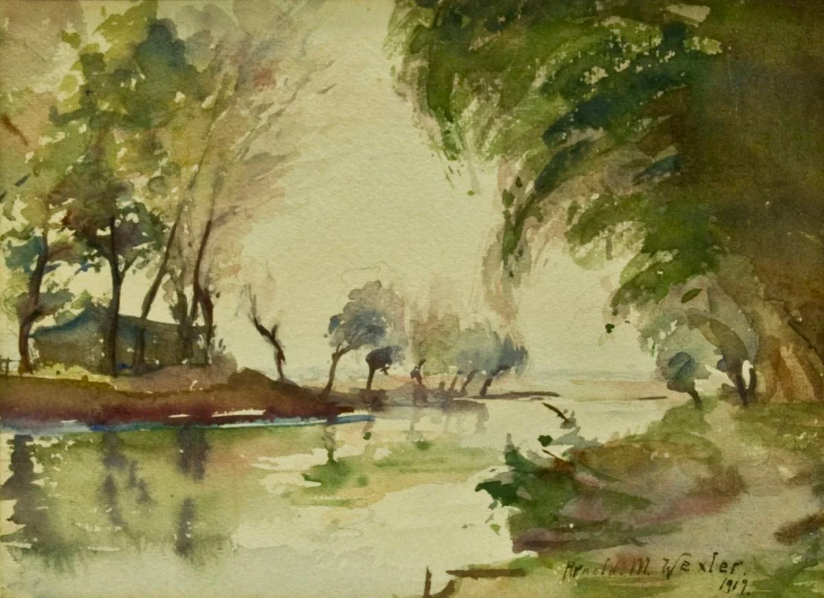 Peisaj, by Arnold Max Wexler, unspecified, 1919