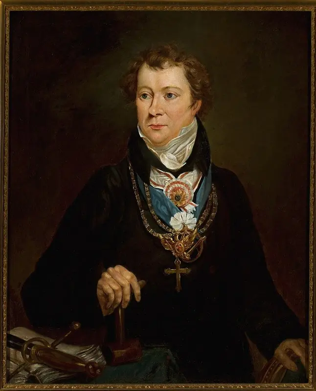 Portrait of Ludwik Osiński in Freemason's dress