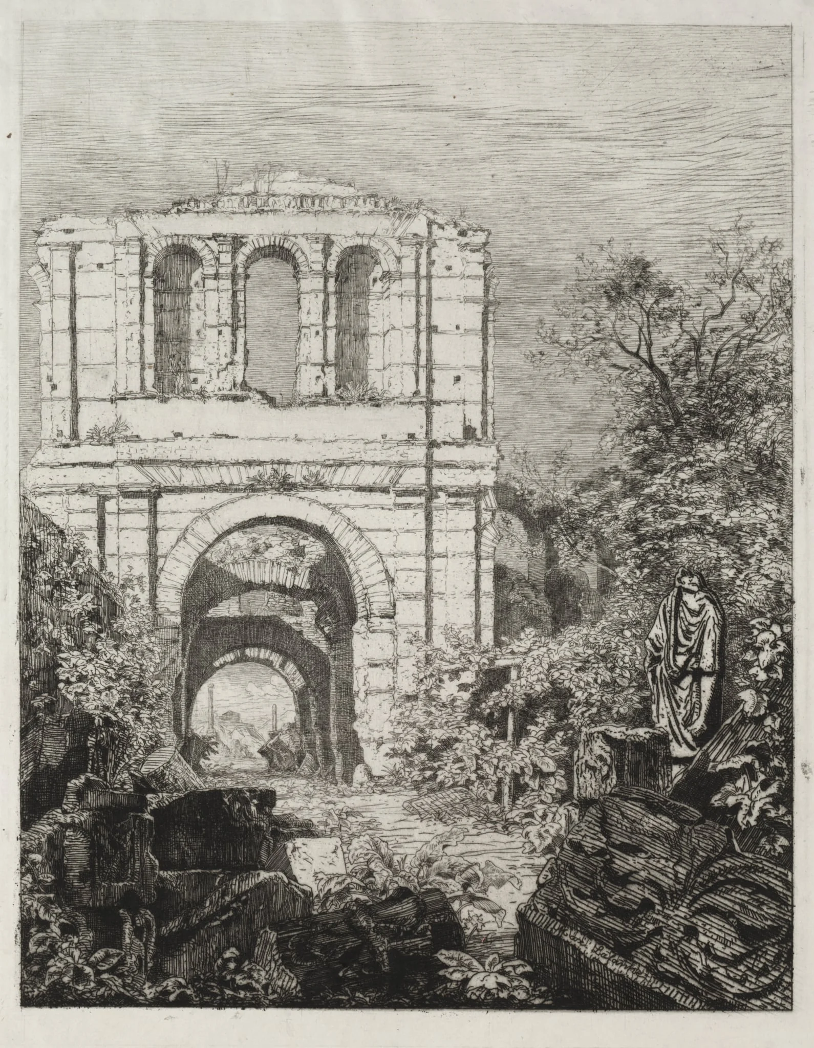 Ruins of the Palais Gallien in Bordeaux