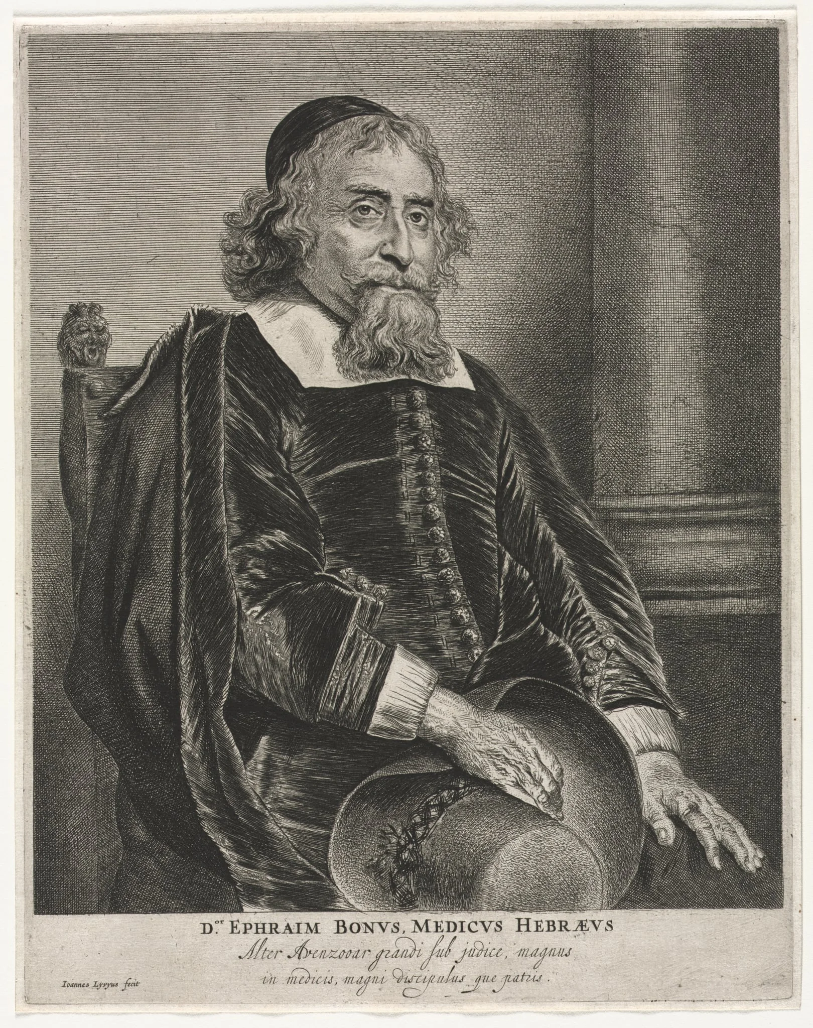 Ephraim Bonus, by Jan Lievens, 1652