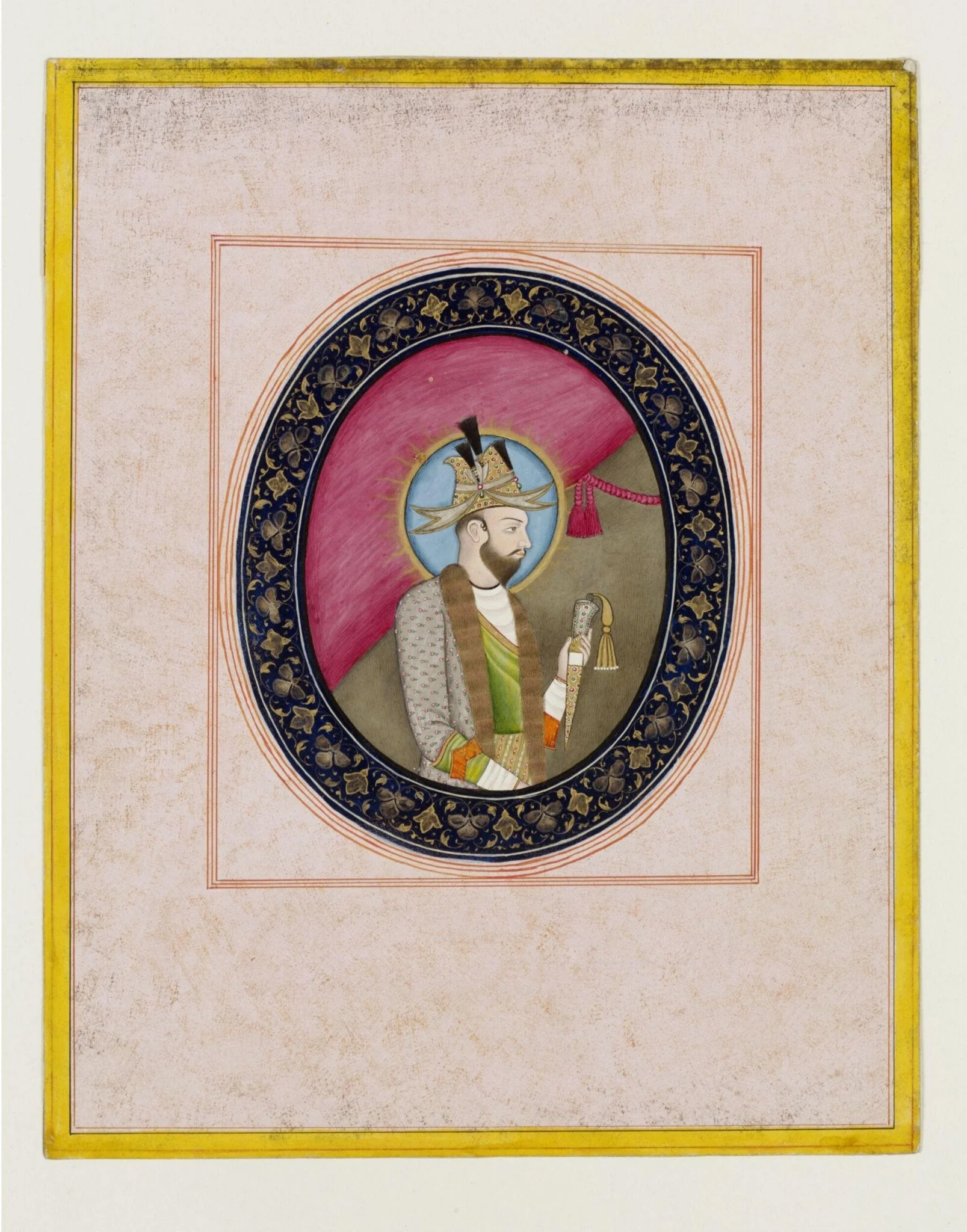 Ahmad Shah Abdali, by Unknown, paint, 1840