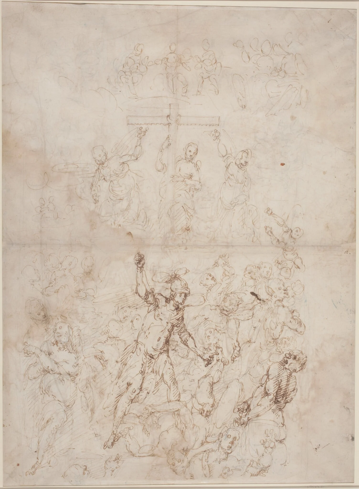 The Last Judgment, by Giulio Benso, ink, 1644