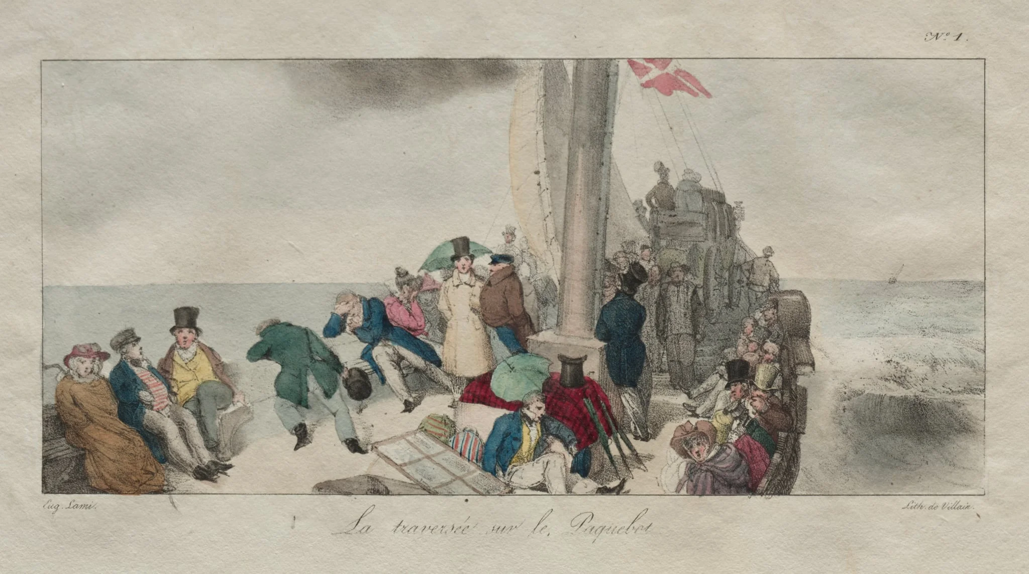 Souvenirs of London:  Crossing on the Packet Boat
