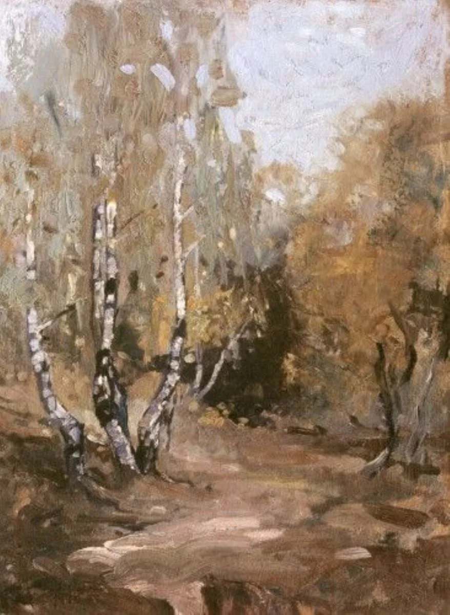 Pădure de mesteceni, by Elena Barbu, unspecified, 1925