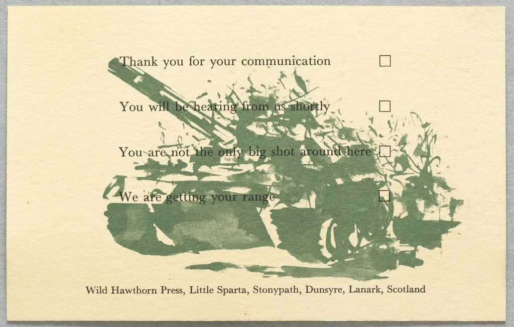 Untitled, by John Borg Manduca Ian Hamilton Finlay, 1978
