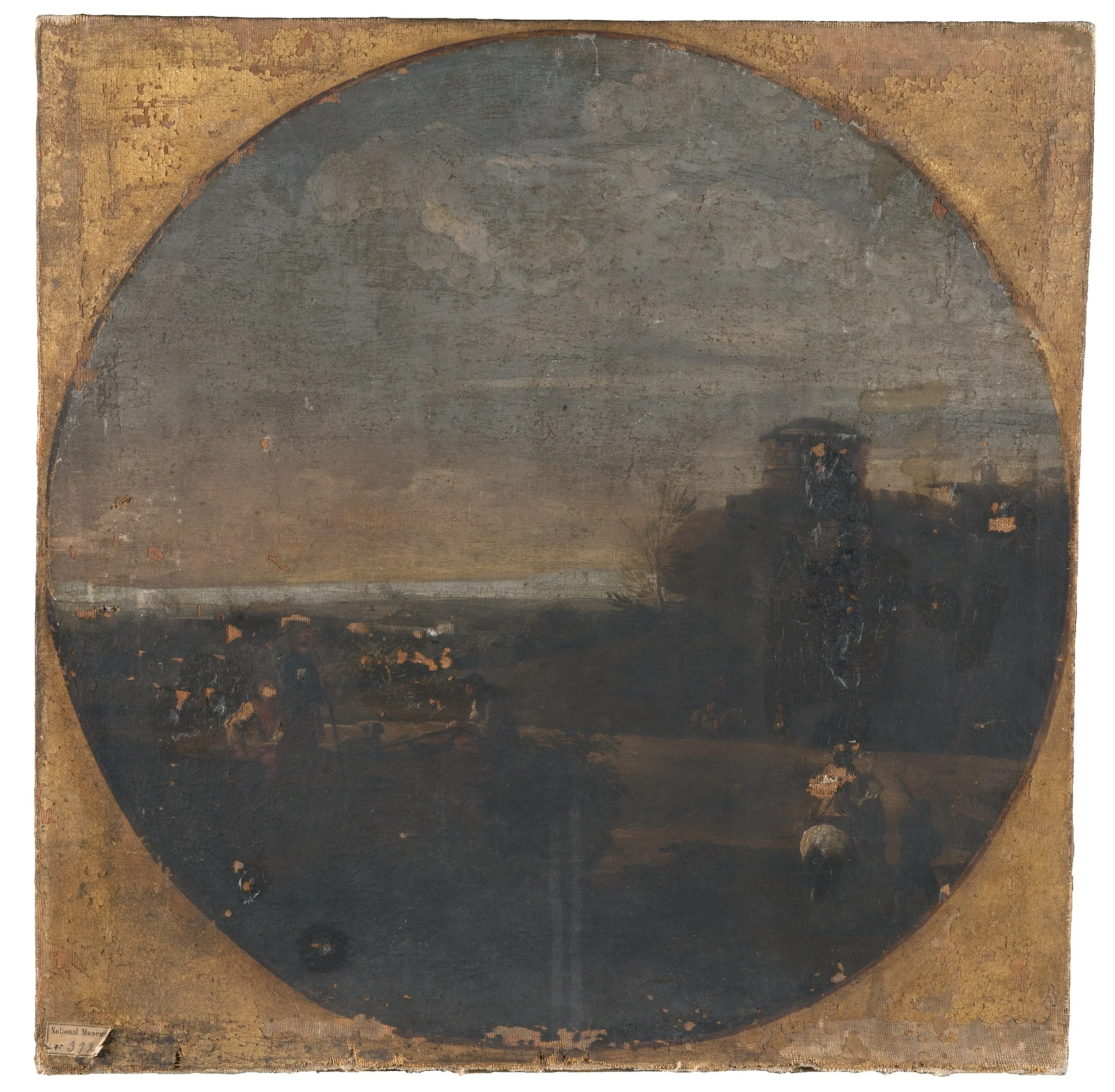 Landskap, by Unknown, oil