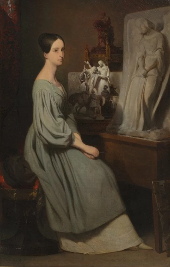 Princess Marie d'Orléans in Her Studio, by Ary Scheffer, unspecified, 1838