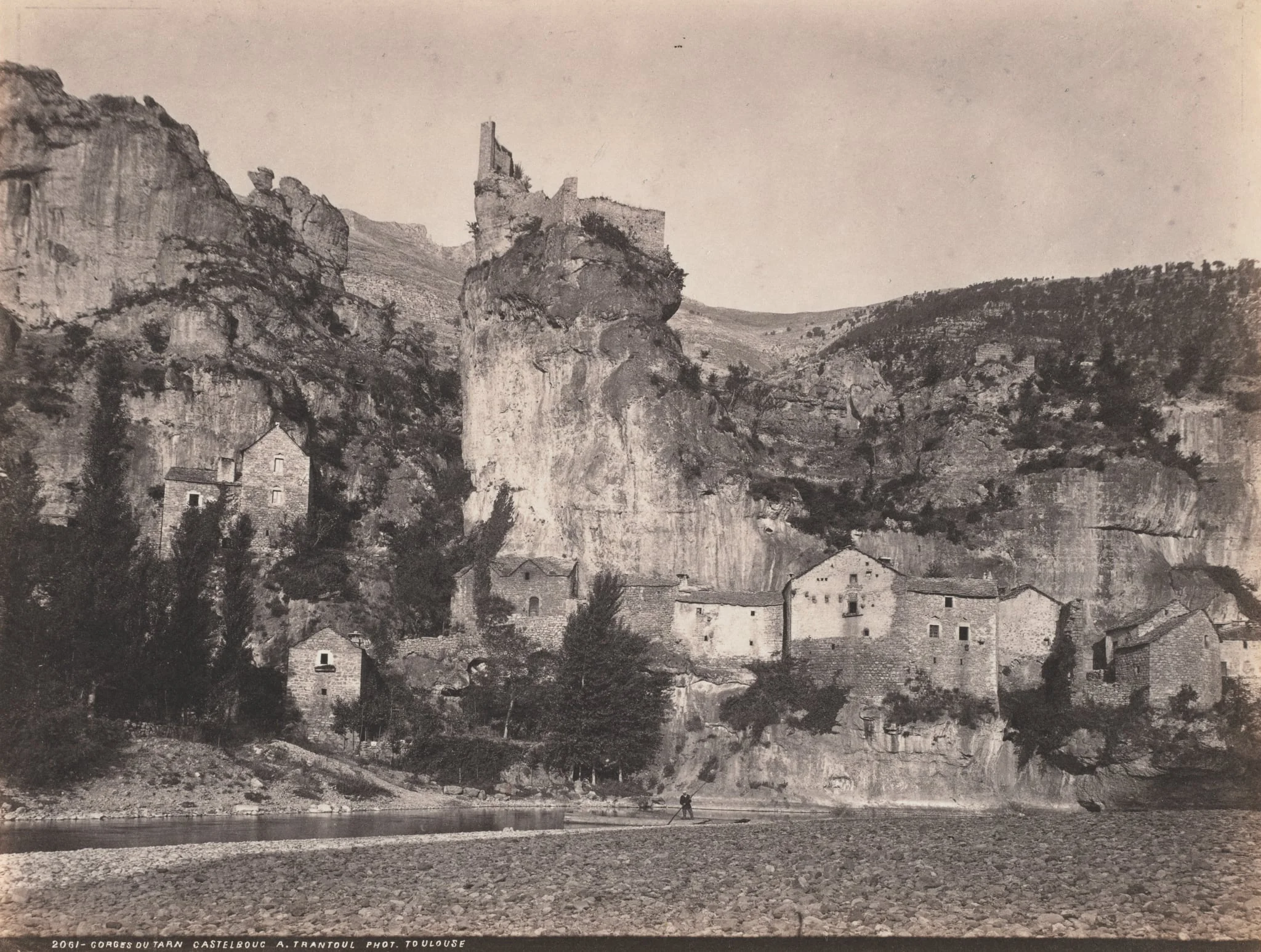 Gorges Du Tarn Castelbouc, by Amédée Trantoul, 1874