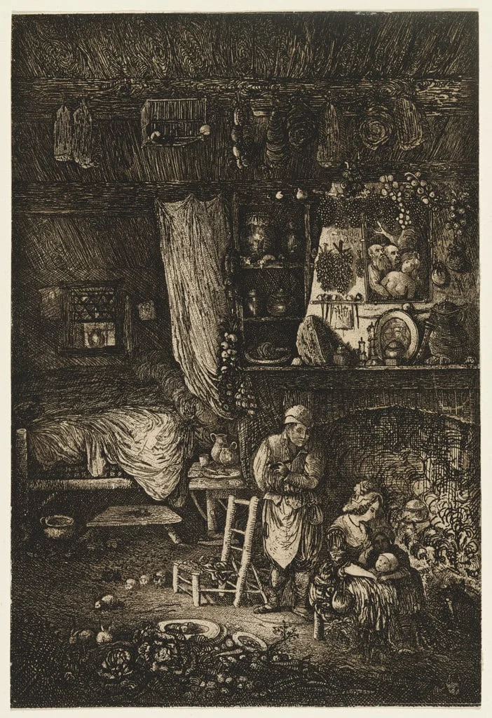 Untitled, by Rodolphe Bresdin, ink, 1856