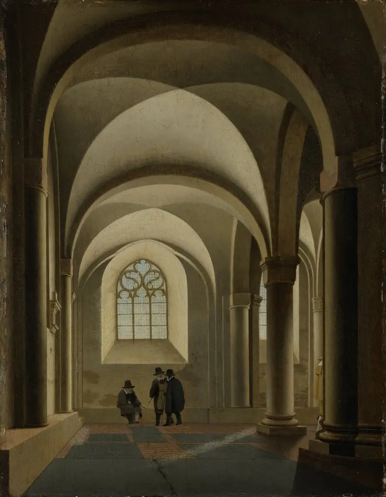 The westernmost bays of the south aisle of the Mariakerk in Utrecht