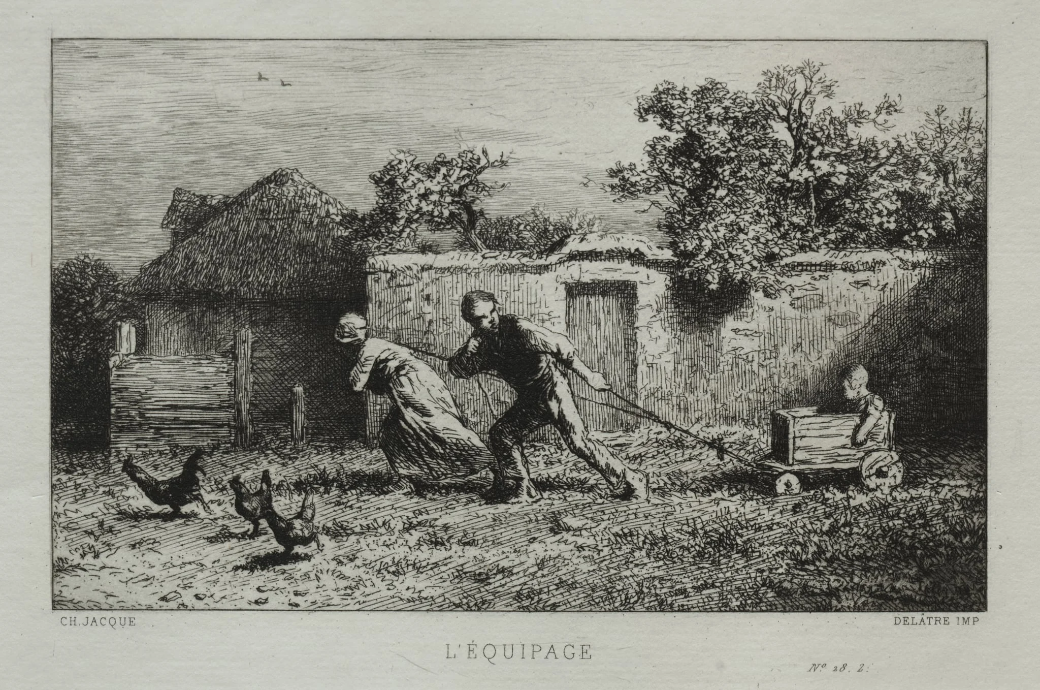 The Crew, by Charles Jacque, 1865